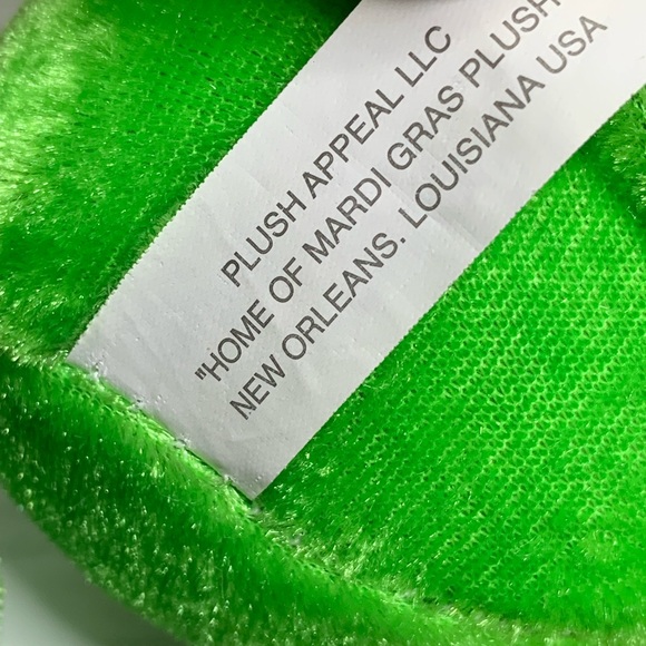 Cute Rare Plush Appeal Green Giraffe W/ Striped Legs/ Ears Plush Stuffed Animal - Picture 5 of 8